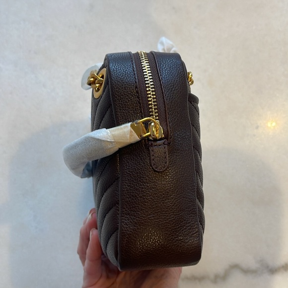 SOLD!!!!! NWT REBECCA MINKOFF EDIE ZIP SHOULDER LEATHER BAG IN CIGARO - Picture 11 of 12